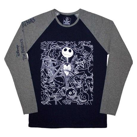 Nightmare Before Christmas Jack Crowd T-Shirt Manches Longues  