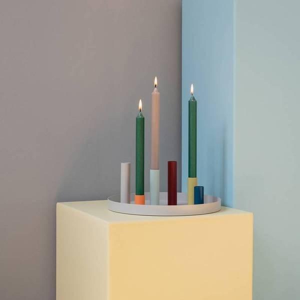 Remember Porte-bougies magnétique Luna, set de 7  