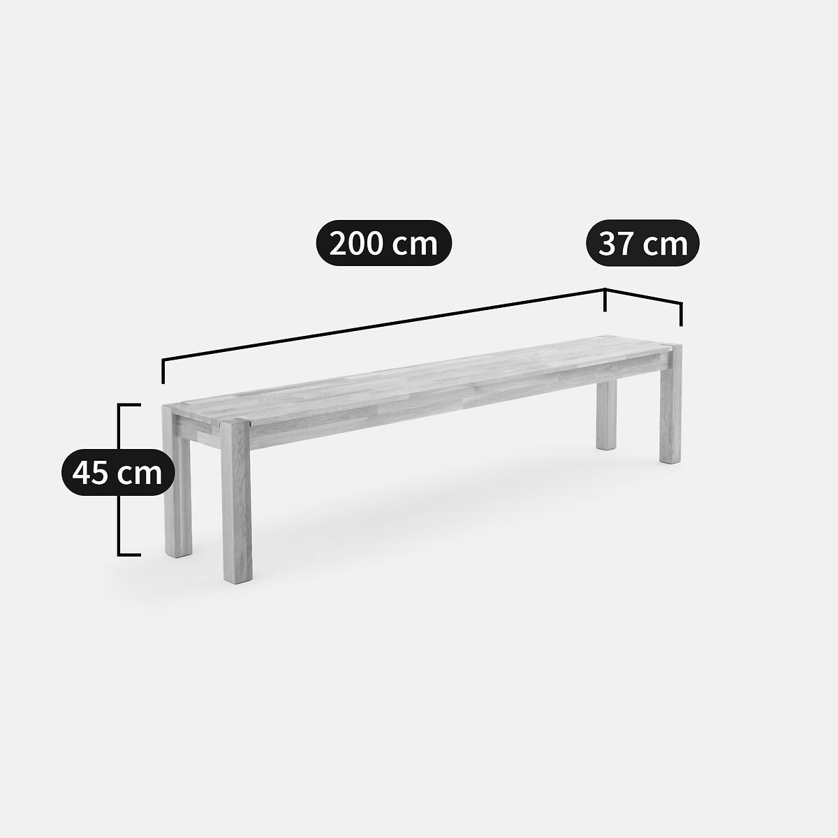 La Redoute Intérieurs Sitzbank aus massiver Eiche  