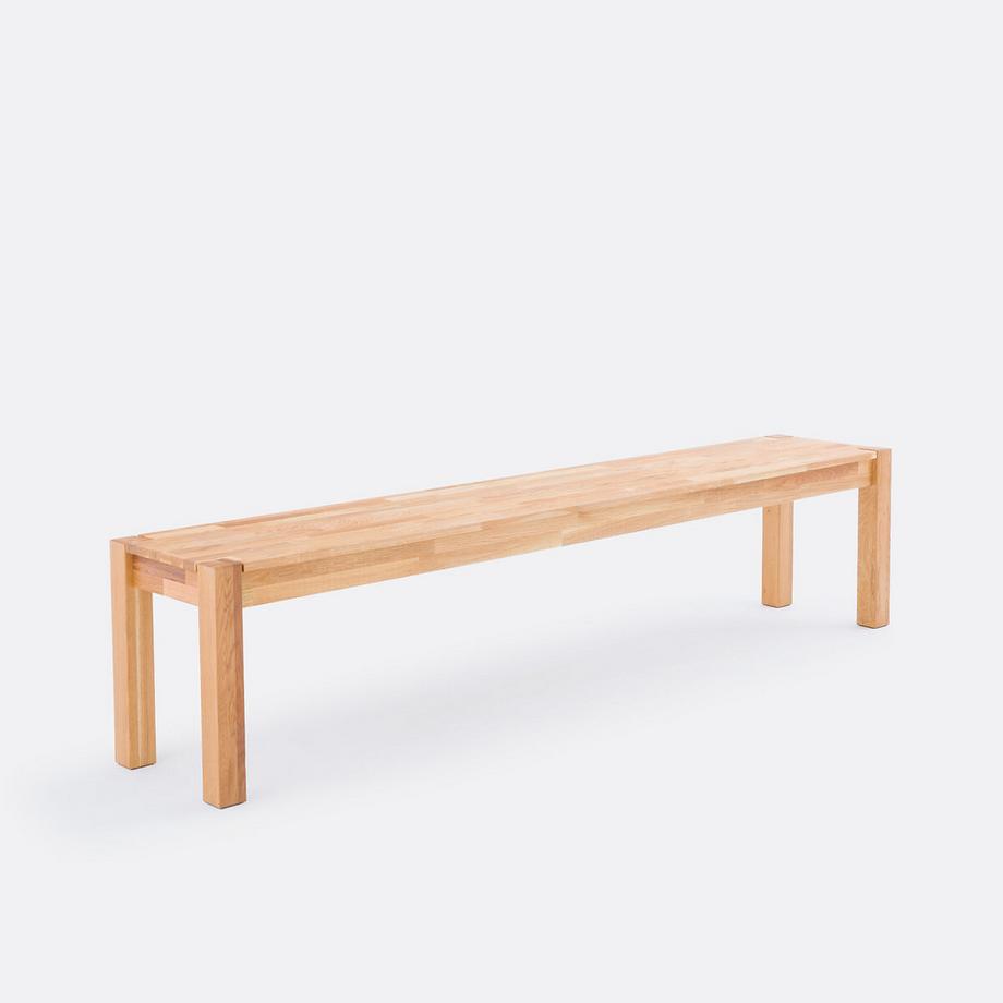 Sitzbank aus massiver Eiche