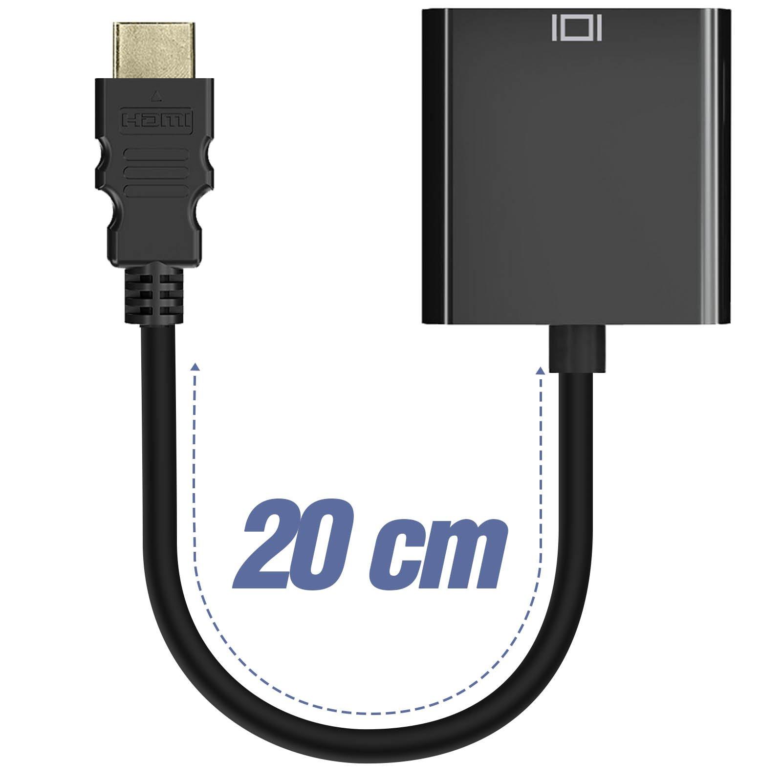 Avizar  Adattatore da HDMI a VGA femmina nero 