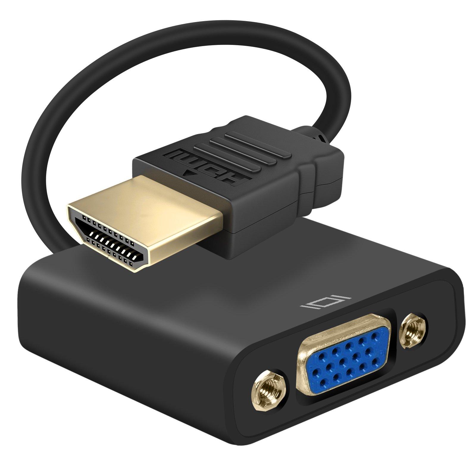 V7 Adaptateur vidéo USB-C mâle vers VGA femelle, noir