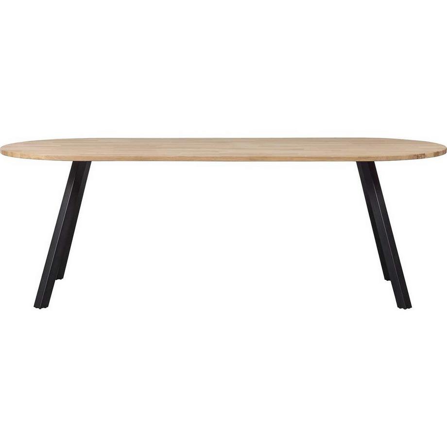 mutoni Table de salle à manger Tablo Ovale Chêne FSC Square Pied  