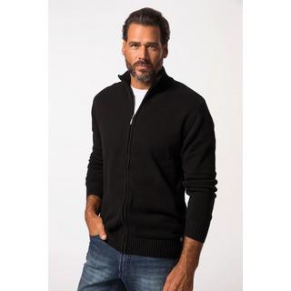 JP1880 Strickjacke Stehkragen Rippbündchen  