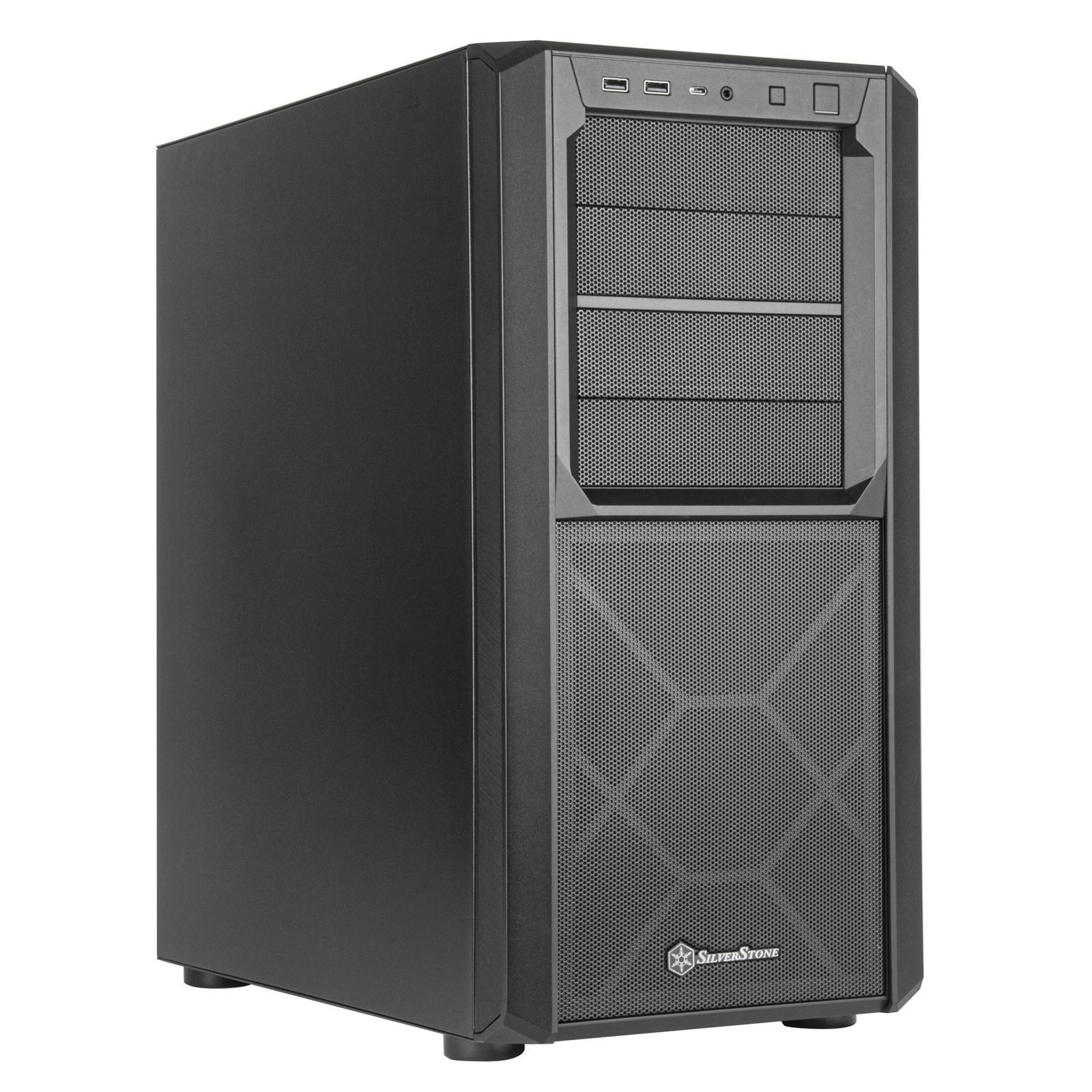 SilverStone  SETA D1 Midi Tower Schwarz 