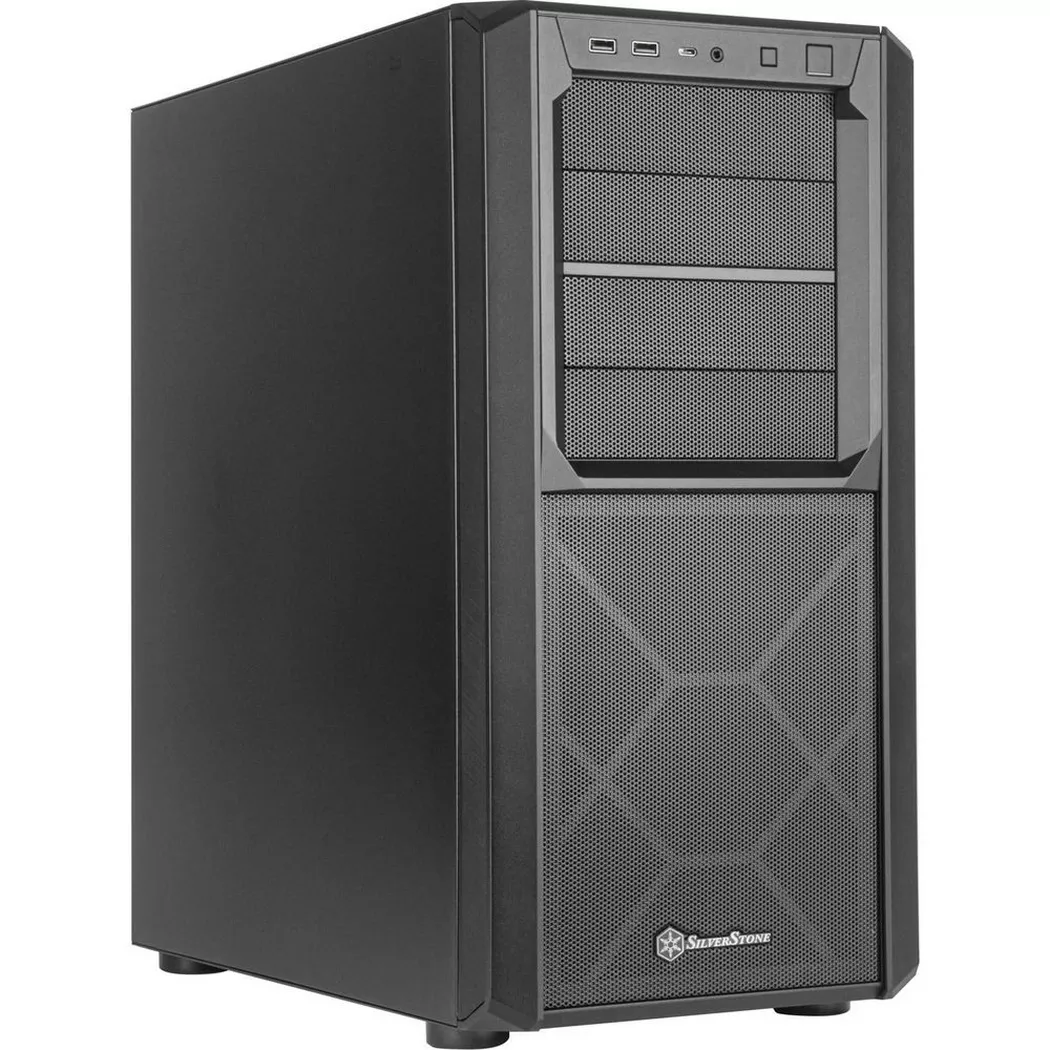 SilverStone – PC-Gehäuse SETA D1, Schwarz