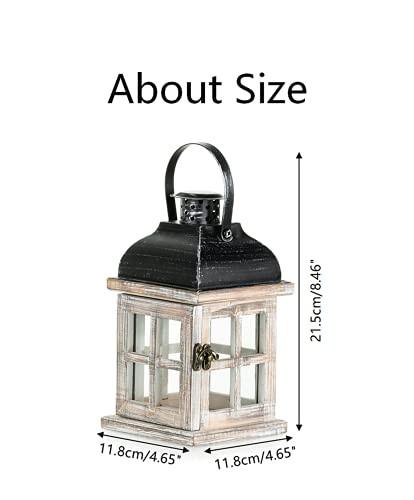 Alopini Laterne Holzlaternen für Kerzen  