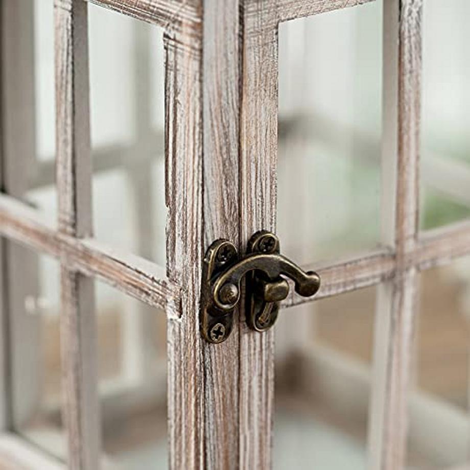 Alopini Laterne Holzlaternen für Kerzen  