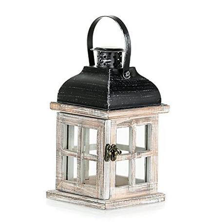 Alopini Laterne Holzlaternen für Kerzen  