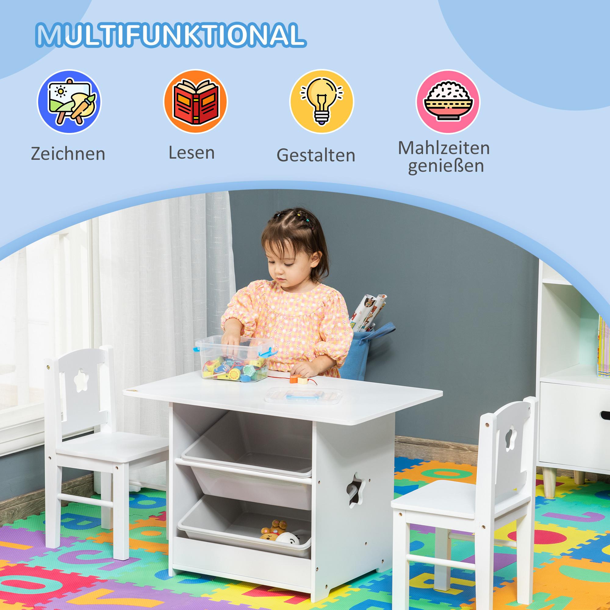 HOMCOM Kindertisch-Set  