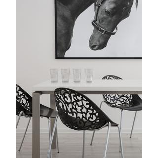 Beliani Esszimmerstuhl 4er Set aus Kunststoff Modern MUMFORD  