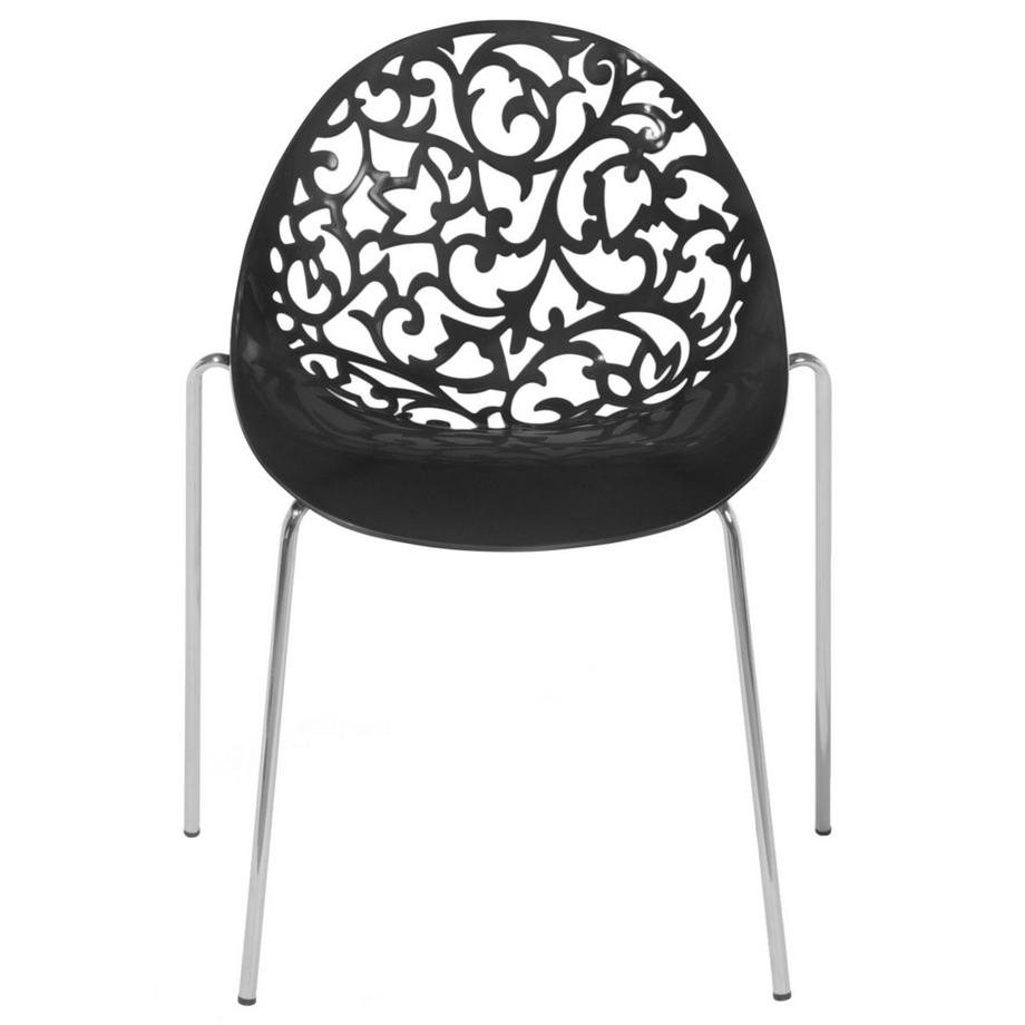 Beliani Set di 4 sedie da pranzo en Materiale sintetico  MUMFORD  