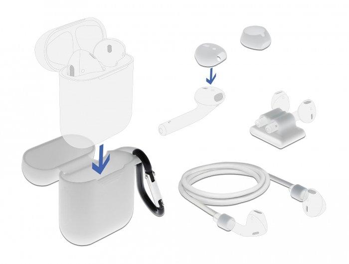 DeLock  Transportcase Zubehörset für Apple AirPods 
