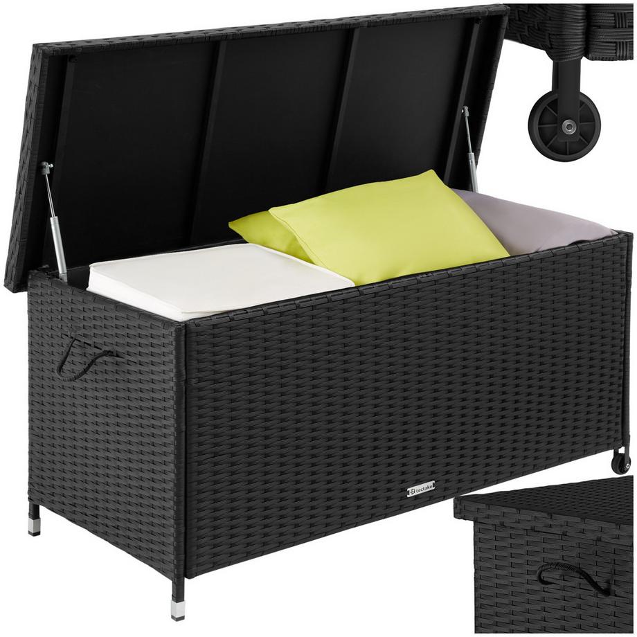 Coffre de jardin KIRUNA en rotin synthétique