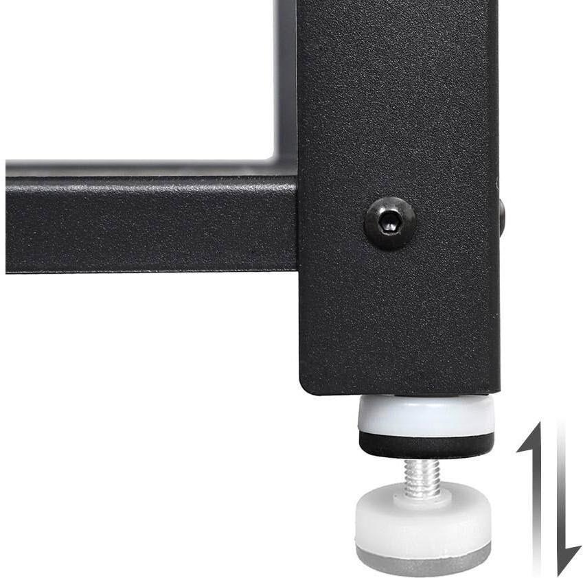 Pricenet Bartisch aus Holz und Stahl 120 x 60 x 90 cm, Tisch Traglast 100 kg  