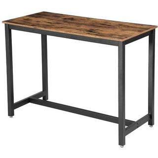 Pricenet Bartisch aus Holz und Stahl 120 x 60 x 90 cm, Tisch Traglast 100 kg  