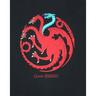 Game of Thrones Tshirt ICE AND FIRE DRAGONS  Noir