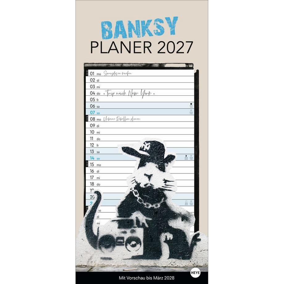 Monatsplaner Banksy