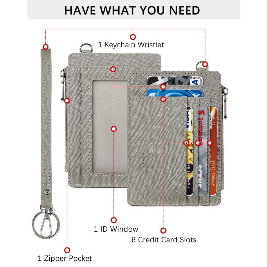 Only-bags.store Petit Porte-Cartes en Cuir PU Protection RFID  