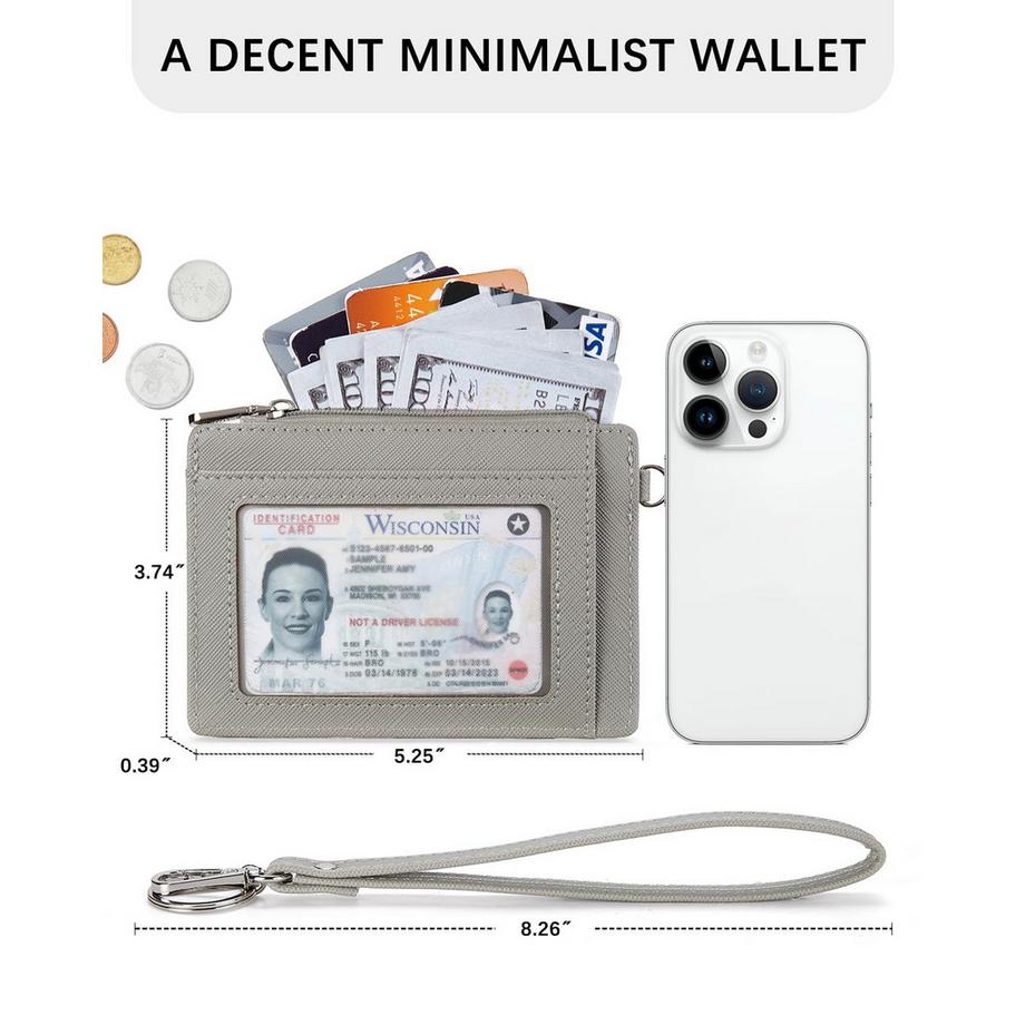 Only-bags.store Petit Porte-Cartes en Cuir PU Protection RFID  