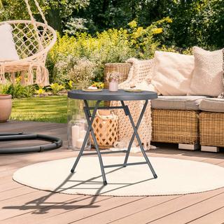 Northix Klappbarer Gartentisch in Rattanoptik  