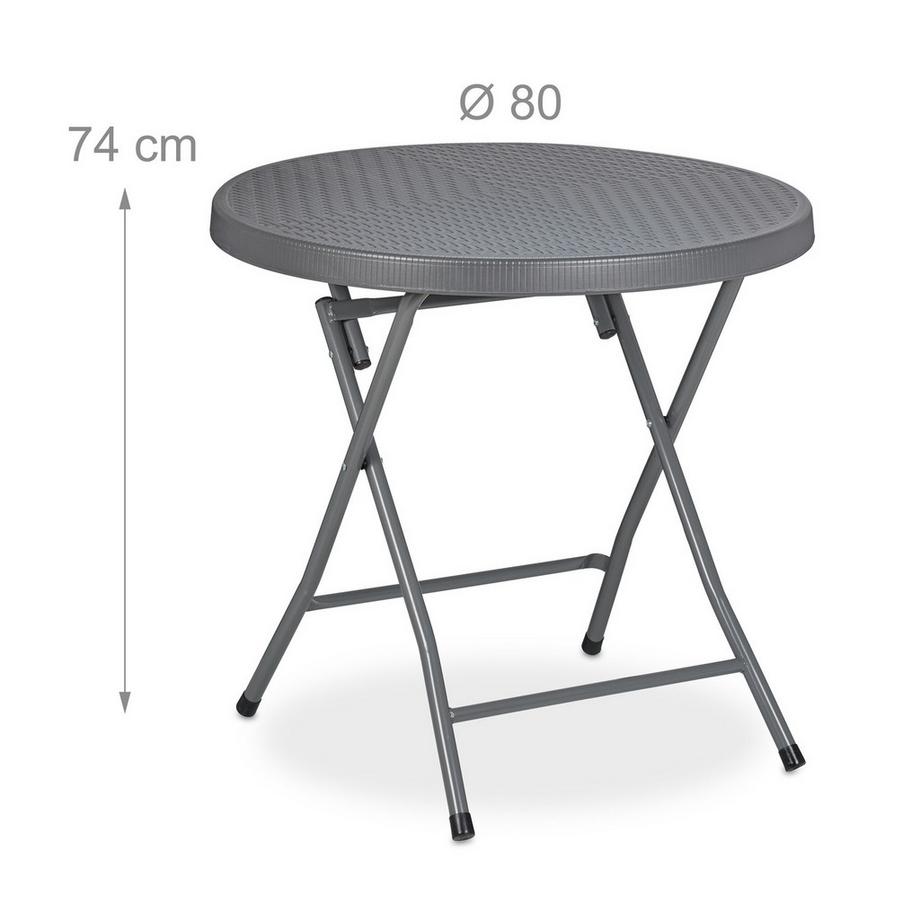 Northix Klappbarer Gartentisch in Rattanoptik  
