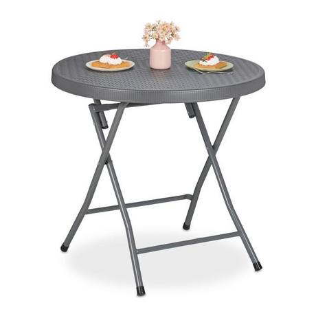 Northix Klappbarer Gartentisch in Rattanoptik  