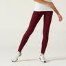 NYAMBA  Leggings Fit+ aus Baumwolle Fitness Damen bordeaux bedruckt Rot