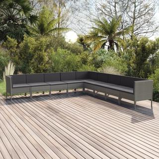 VidaXL Garten-sofagarnitur poly-rattan  