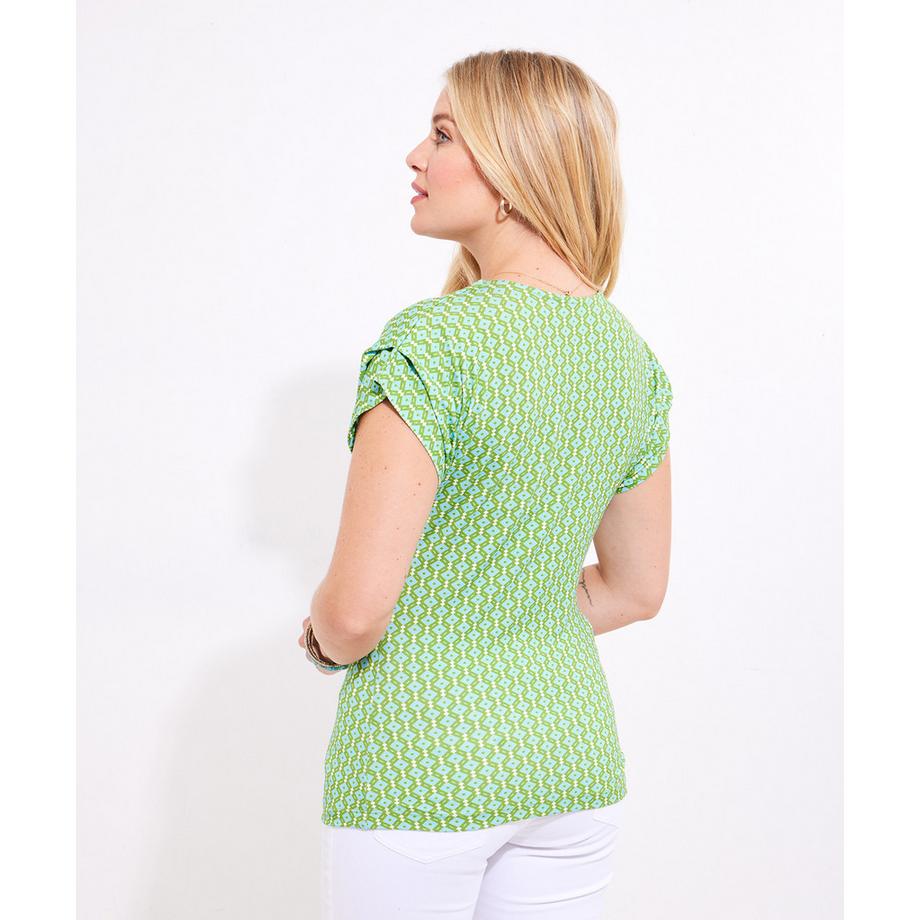 Joe Browns Retro Geodruck Reissverschluss Top  