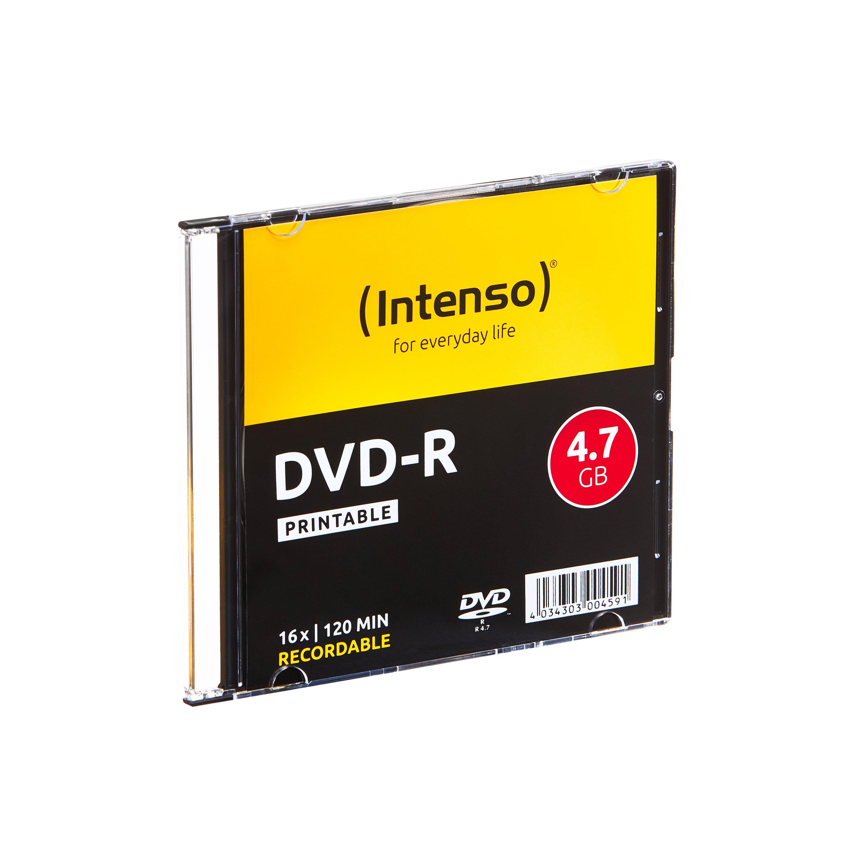Intenso  Intenso DVD-R 4.7GB, Printable, 16x 4,7 GB 10 pz 