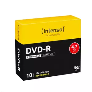 Intenso DVD-R 4.7GB, Printable, 16x 4,7 GB 10 pz