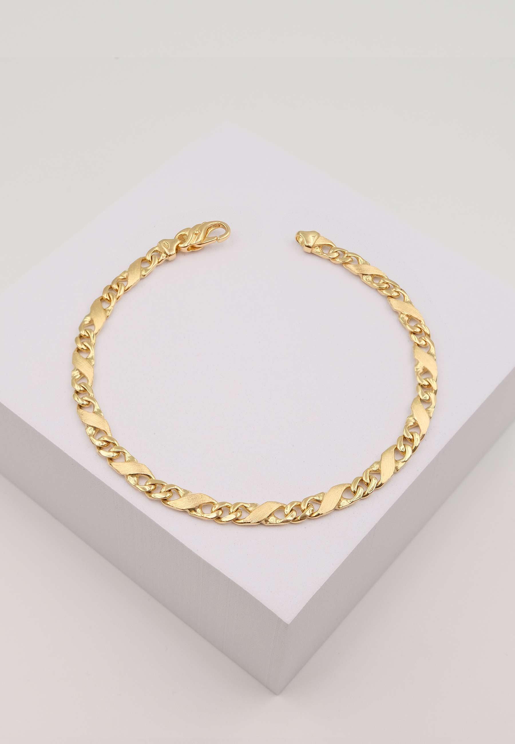 MUAU Schmuck  Bracelet Carrera Gelbgold 750, 22cm, 5mm 