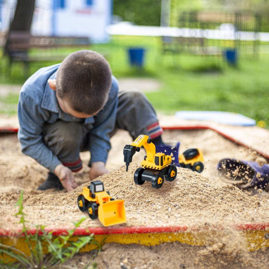 B2X  Baustellenfahrzeuge für Kinder 6-teiliges Set 