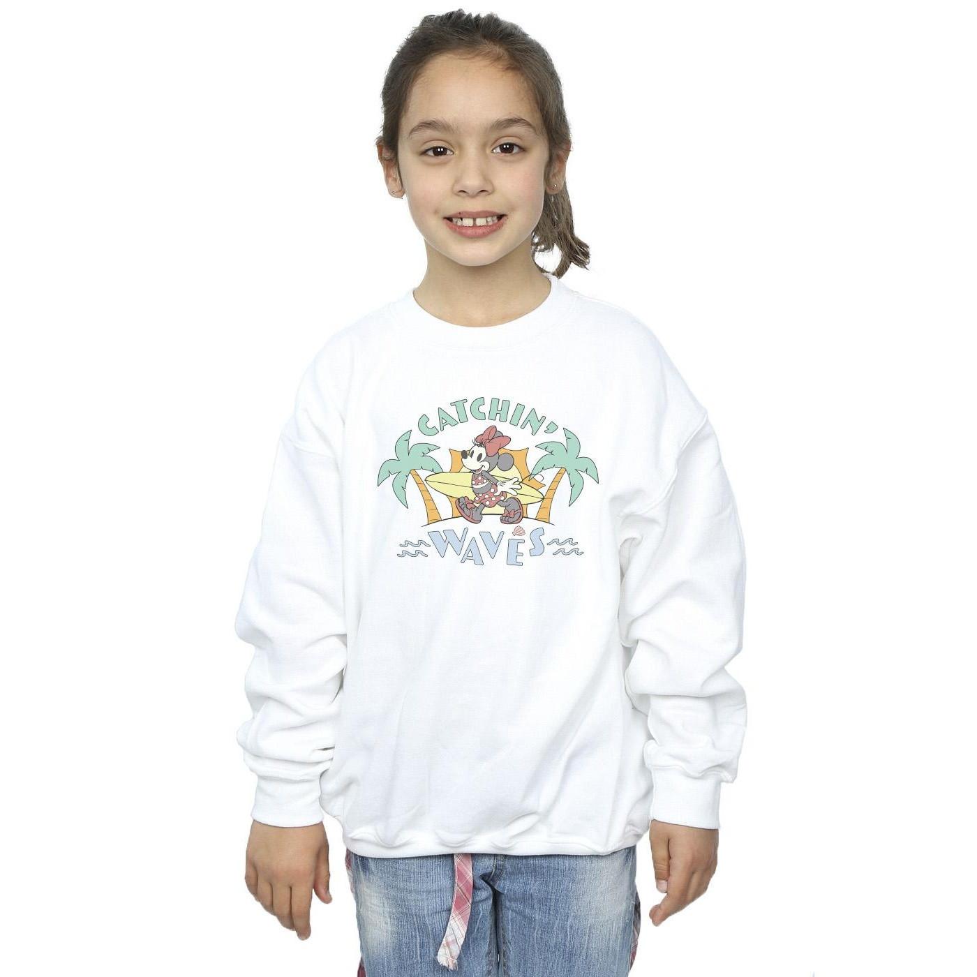 Disney  Minnie Mouse Catchin Waves Sweatshirt 