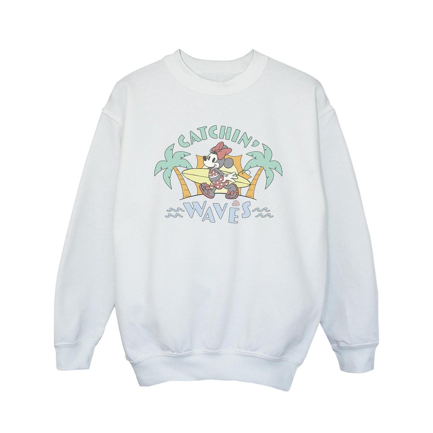Disney  Minnie Mouse Catchin Waves Sweatshirt 