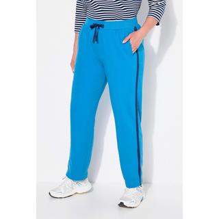 Ulla Popken  Pantalon de jogging, jambe droite. Bande colorée sur les côtés. Cordon de serrage à la taille. 