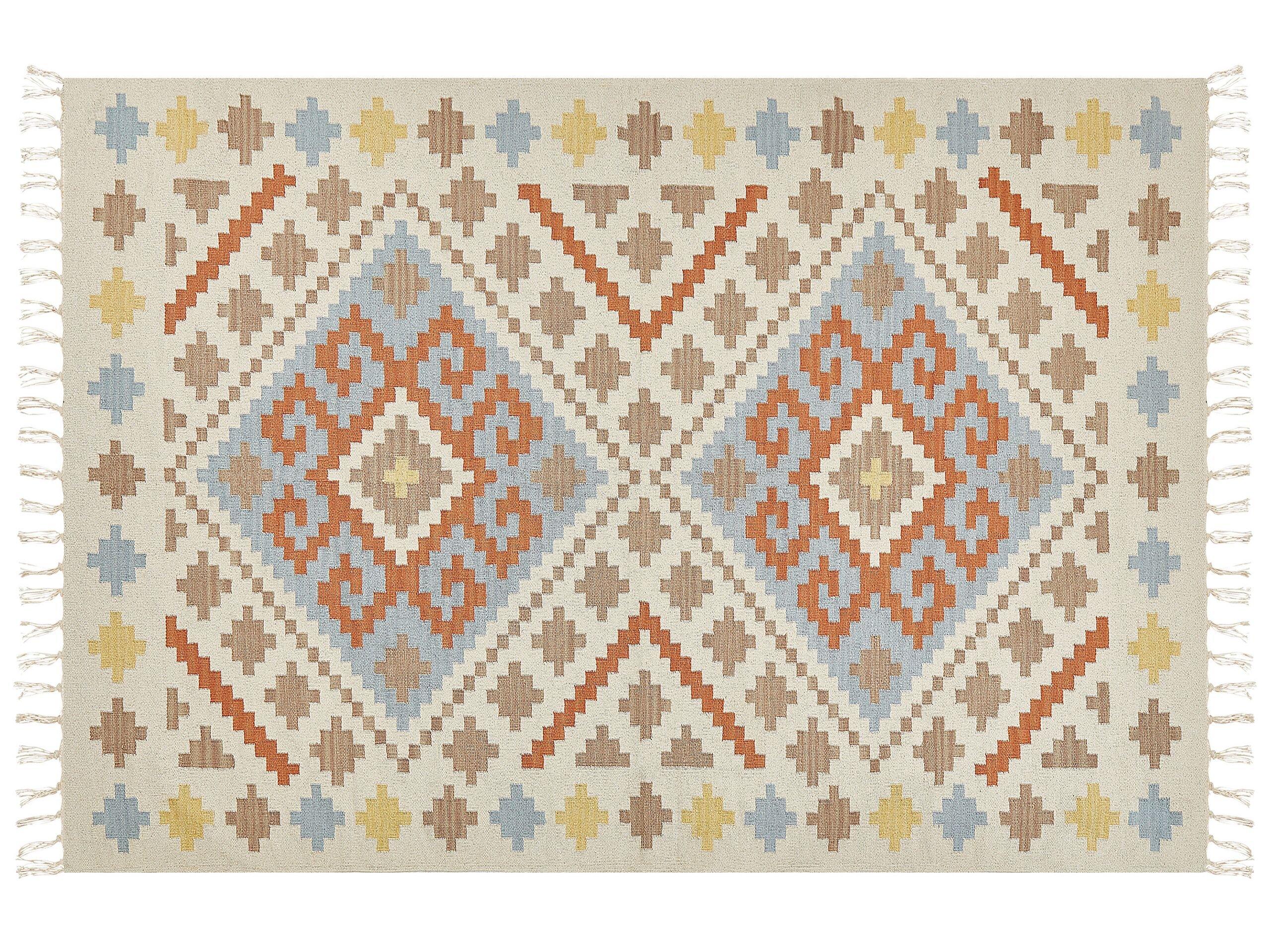 Beliani Teppich aus Baumwolle Klassisch ATAN  