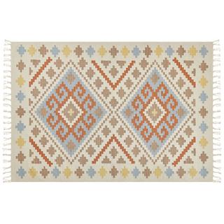 Beliani Teppich aus Baumwolle Klassisch ATAN  