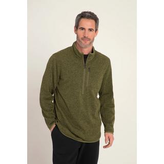 JP1880  Maglione polo da trekking in maglia e pile 