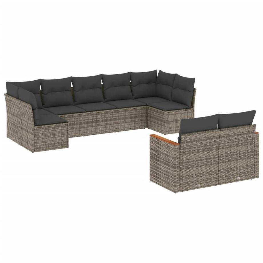 set divano da giardino Polirattan