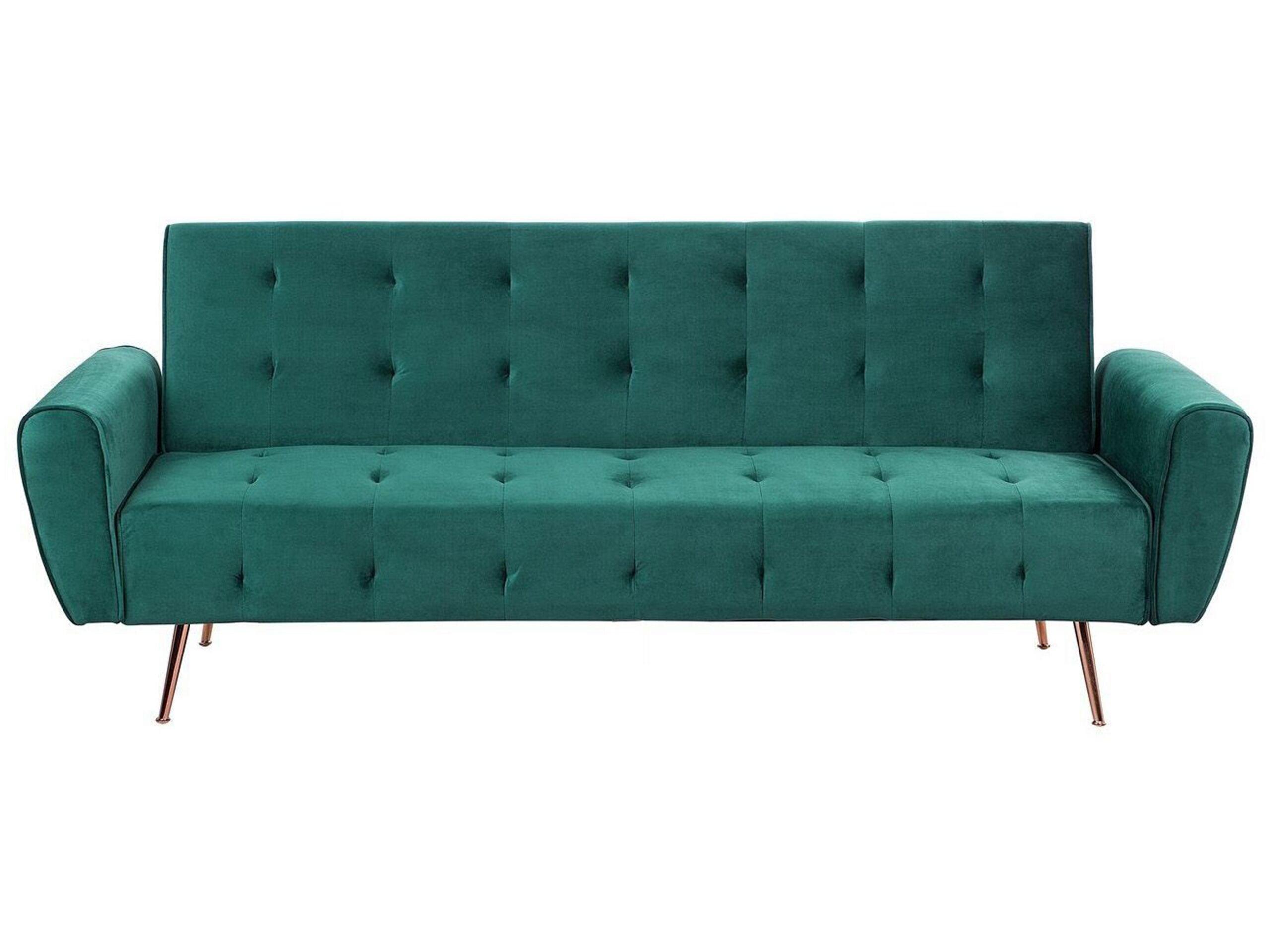 Beliani Schlafsofa aus Samtstoff Modern SELNES  