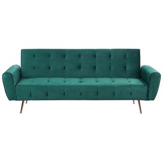 Beliani Schlafsofa aus Samtstoff Modern SELNES  