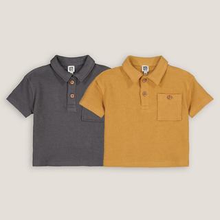 La Redoute Collections  2er-Pack kurzärmelige Poloshirts aus Baumwoll-Jersey 