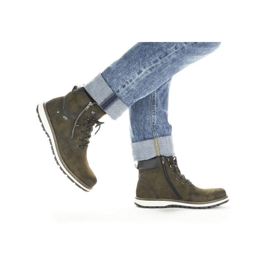 Rieker Bottines à lacets et fermeture éclair  