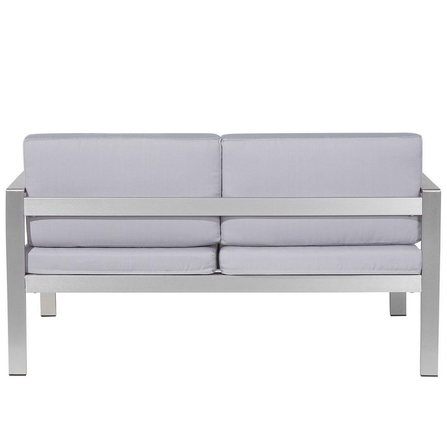 Beliani Panca da giardino con cuscino en Alluminio Industriale SALERNO  