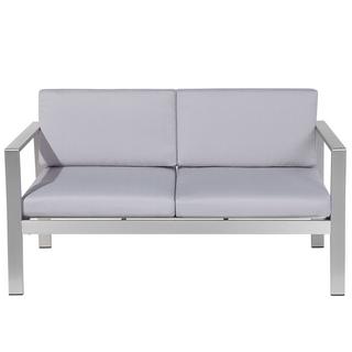 Beliani Banc avec coussin d'assise en Aluminium Industriel SALERNO  