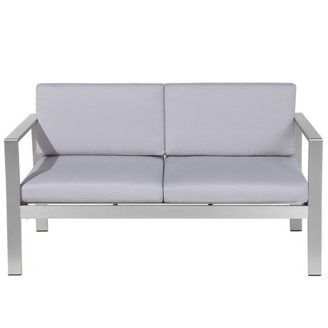 Beliani Banc avec coussin d'assise en Aluminium Industriel SALERNO  