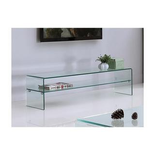 Vente-unique Sparset Couchtisch + TVMöbel Glas STILEOS  