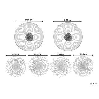 Beliani Decorazione da parete en Alghe marine Retrò PINTANO  